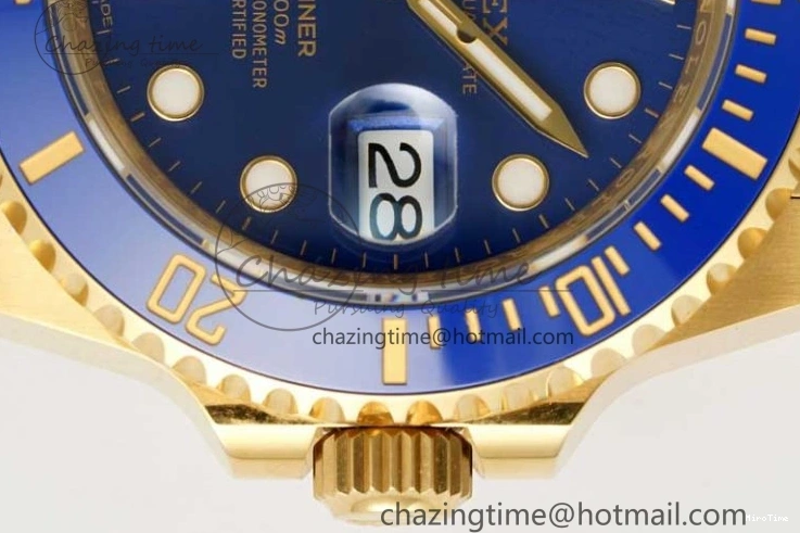 MiroTime 0220 EasyMatch Submariner 116618 LB Blue Ceramic YG Plated 904L Steel Clean 1:1 Best Edition VR 2092